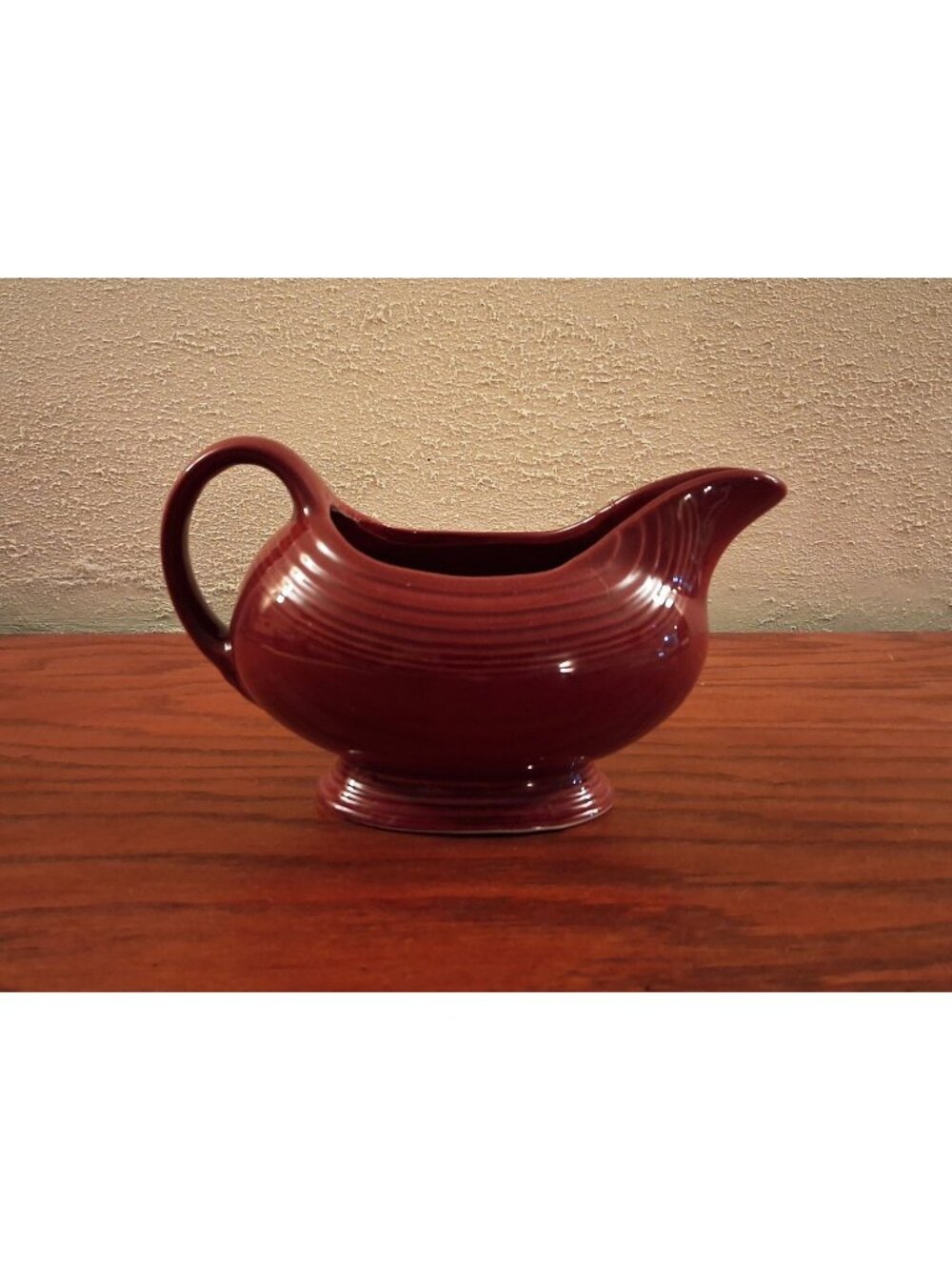 Fiestaware Gravy Sauce Boat Bowl Retired Cinnabar Red Fiesta Excellent Condition